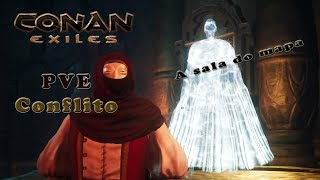 Conan Exiles 08#  Sala do Mapa e o Arquivista (Cidade Sem Nome) JxA Conflito