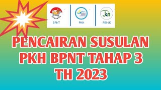 Pencairan susulan #pkh #bpnt tahap 3 tahun 2023