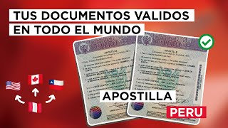 Como apostillar documentos en Perú para validarlos en el exterior | Estudios en el extranjero 🐱‍💻