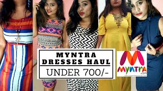 Myntra Maxi & Short Dresses Haul under 700| affordable myntra summer dresses