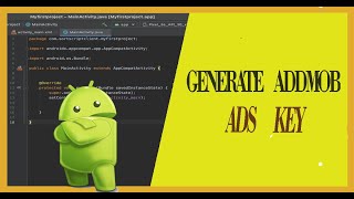 How to generate AdMob ads ID