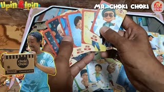 Unboxing 1 karton lagi Choki Choki Upin dan Ipin || Banyak kartu Unik dan kartu Langka di dapat.