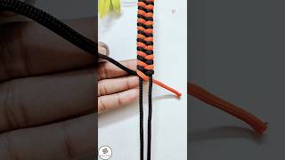 Making Bracelet with thread. Easy for Macrame Beginner #shorts #diy #bracelet