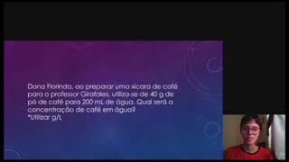 Concentração em gramas por litro por Monique Fernandes e Nicolas Meneguetti