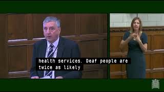 Access to NHS services for British sign language users - House of Commons