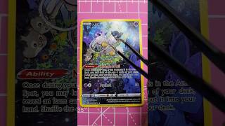 cutting out 3D elements of a pokemon card ##anime #pokemon #tutorial