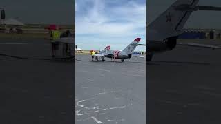 Fueling Mig17 for Friday practice at the Cleveland National Airshow