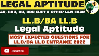 LL.B/BA LL.B Entrance Exam Previous Year Paper solution/ How to prepare legal aptitude for law exam