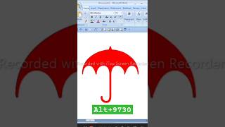 umbrella 🏖️ kaise banye ||#viralvideo #msword #umbrella #america #us #shortvideo #computer #csc