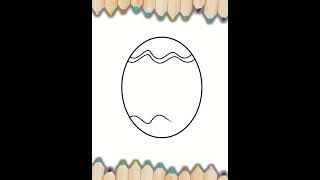 #shorts How to draw 🥚EASTER EGG🥚 Step By Step |Draw Cute Inspiration #cute #draw #ytshorts #youtuber