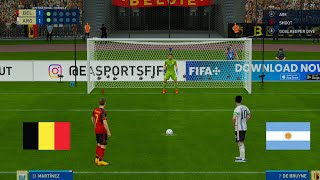 FIFA 23 | BELGIUM VS ARGENTINA | DE BRUINE VS MESSI | PENALTYSHOOTOUT | GAMEPLAY PC