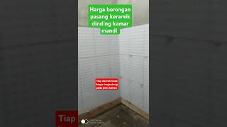 Borongan pasang keramik dinding kamar mandi