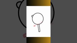 How to Draw and color cute LOLLIPOP Simple & Easy for Kids  #trending #viral #art #shorts #drawing