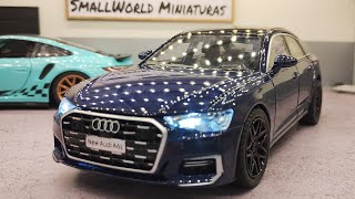 R$ 219,00 MINIATURA AUDI A6L ESCALA 1/24 SOM E LED #Audi#a6#audiquattro #audigramm