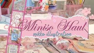 ♡ーa miniso haul 2024 🧸: 🎀 mikko illustrations ft. sumikko gurashi ☄︎. *𓂋⋆