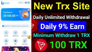 Tron TRX free mining website | TRX new website today | TRONCBK mine today | Start mine today