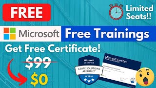 Free Microsoft Training |  Azure Fundamental Free Certification  | Free Online Courses