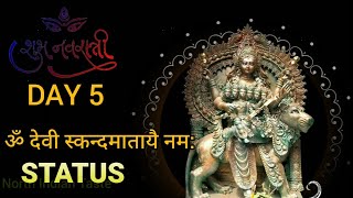 Navratri Day 5 Status |ॐ देवी स्कन्दमातायै नम: | Happy Navratri Status | Durga Puja Status