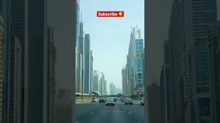 Sheikh Zayed Road 🇦🇪 Gevora Hotel view 🥰#shorts #sheikhzayedroad #dubai