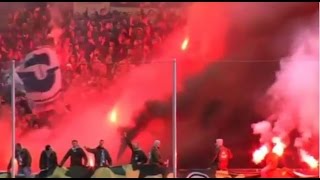 Hansa Pyroshow in Zwickau (FSV Zwickau - FC Hansa Rostock 2:2 | 20.03.17)