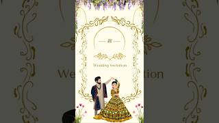 Blank Wedding invitation video template 01