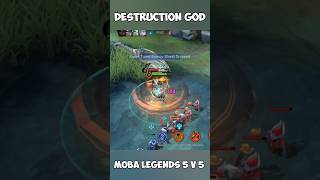 MOBA LEGENDS 5 v 5 🤯🤯 #shorts Destruction God Destroying Enemy between Turrets l Fight until D*ath