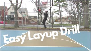 Simple Basketball Offhand Layup drill - During Quarantine