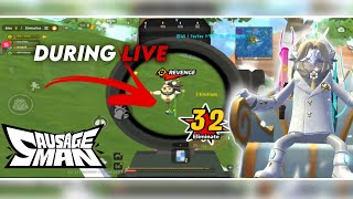 Dominating 🔥 32 KILLS | DURING LIVE STREAM🤯 | SAUSAGE MAN