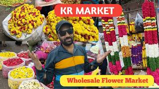 KR Market Bangalore🌹Wholesale Flower Market | Mirror Of india 2