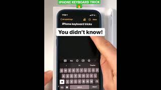 IPHONE KEYBOARD TRICK 🔥🔥🔥