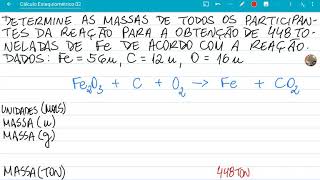 Cálculo Estequiométrico - exercício  02