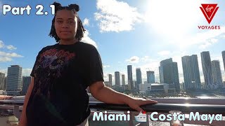 Virgin Voyages Embarkation Day ~ The Scarlet Lady ~ Sea Terrance Balcony Room Tour ~ Bayside