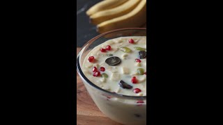 Yummy Custard Fruit Salad | Summer Desserts at Home #shorts