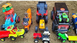 बच्चों ! आज to mini farm tractor की छतरी पानी wale खडे me गिर गई !! Golu toys