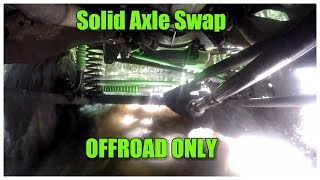 95 Chevy K1500 Solid Axle swap Go Pro Under body view