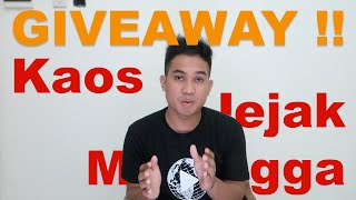 GIVEAWAY KAOS JEJAK MARANGGA (Gaji Pertama dari Youtube)