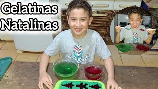 CALENDÁRIO DO ADVENTO - DIA 4 - GELATINAS VERDE E VERMELHA 🎄🎅