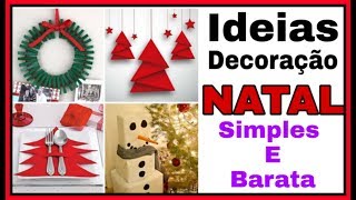 Ideias de lembrancinhas de Natal barata - Enfeites de Natal barato