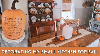 Decorating my hutch for fall | Early fall decorating