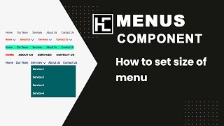 How to set size of menu