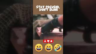 Stay Focused, Don't Blink #funnyvideo