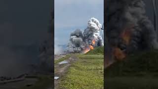 explosión en Centro de Pruebas  en Noshiro #japon  del cohete de combustible sólido Epsilon-S