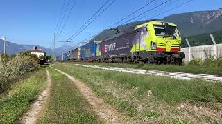 TRANSITI SULLA BRENNERO IN 4K. Laives, 28.09.23 #ferroviadelbrennero #brennerbahn #taurus #vectron