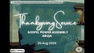 Thanksgiving Service, 25 Aug. 2024