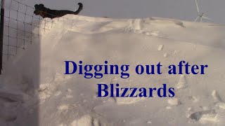 Huge SNOW DRIFTS!  Moved one Shovel full at a time.