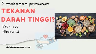 5 Makanan Penurun Tekanan Darah Tinggi - Hipertensi