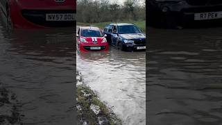 When the 107 goes to rescue the X3 😂 #entertainment #ohno #fail #flood #rufford #ruffordford