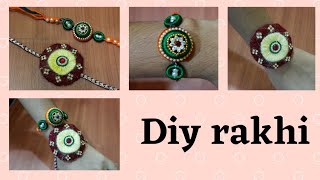 DIY RAKHI || RAKHI  Making  At Home ||Simple  RAKHI  In 2021||madhu's trendy world