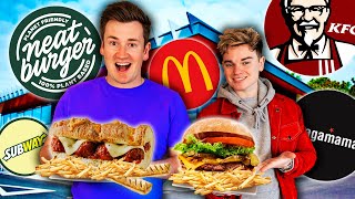 TRYING VEGAN FAST FOODS FOR 24 HOURS WITH MY BEST FRIEND