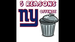 5 Reasons The Giants Offense Is 🚽 | #shorts